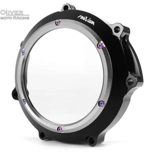 For Yamaha YZ450F 03-09 WR450F 03-15 CNC Engine Racing Clear Clutch Cover Guard - Foto 1 di 9
