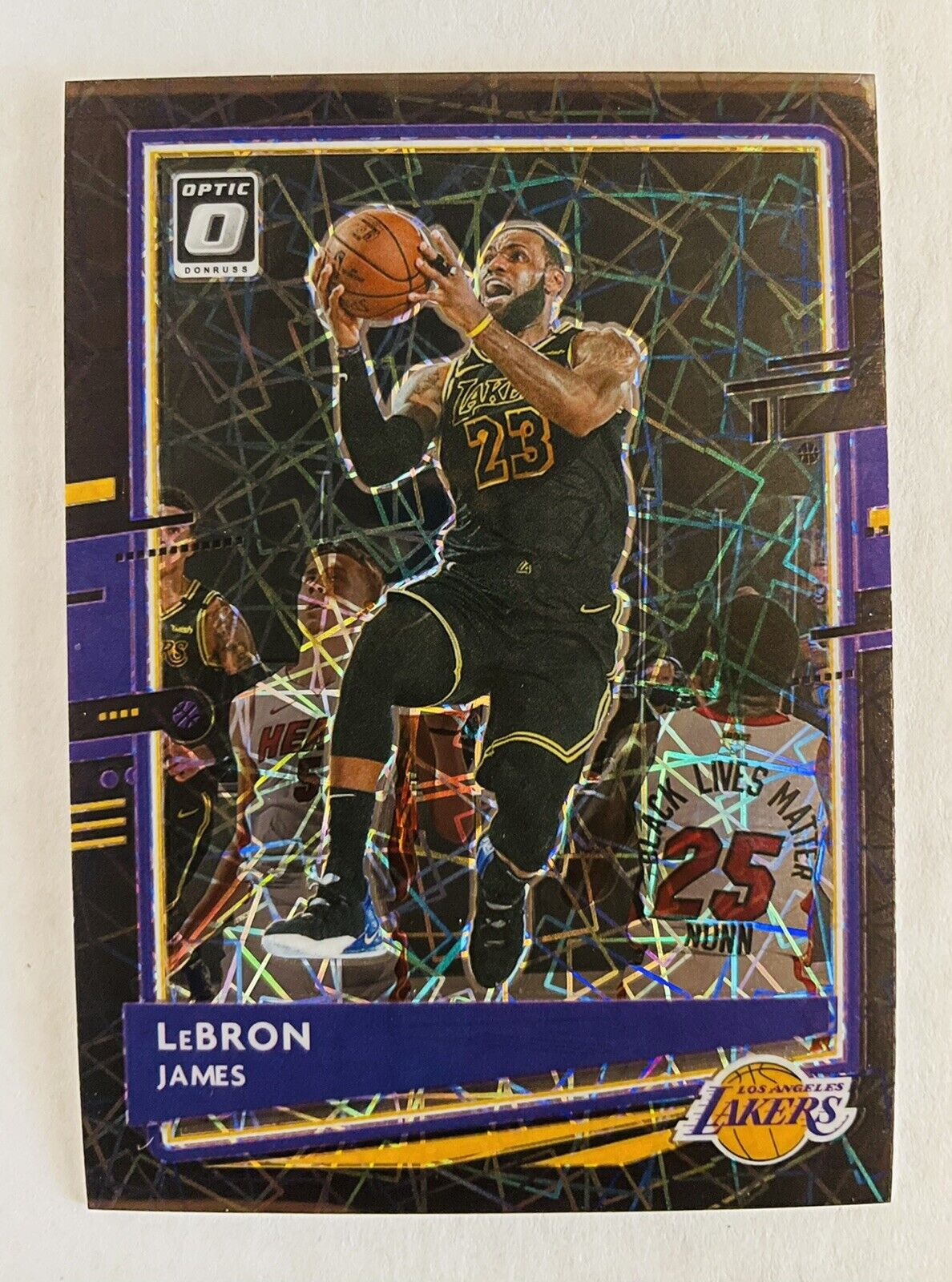 2020-21 Panini Optic Lebron James Black Velocity 20/39 - Lakers