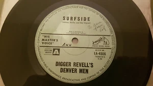 SURFSIDE by DIGGER REVELL'S DENVER MEN RARE OZ SURF INSTRUMENTAL HMV 1962 - Picture 1 of 2