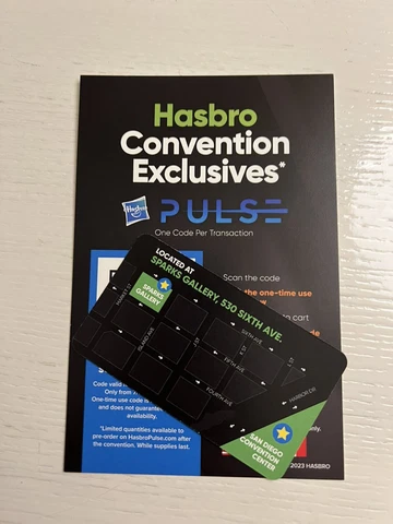 2023 SDCC  Hasbro QR Code Only Deadpool Chuckles Krrsantan Transformers War Dawn Cover