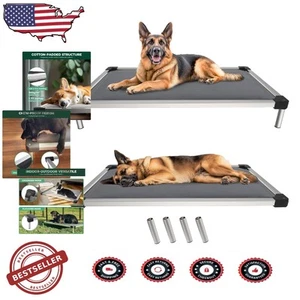 Durable TitanNest Elevated Dog Bed - Chew-Resistant & Waterproof, 50-Inch - Picture 1 of 9