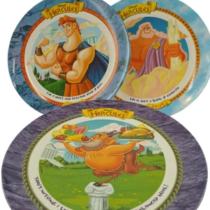 Juego de 3 platos McDonald’s Disney 1997 Hércules Zeus Phil platos de colección de colección - Imagen 1 de 7