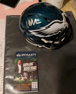 Minicasco firmado por Howie Roseman Philadelphia Eagles Super Bowl Riddell - Imagen 1 de 3