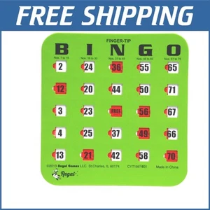 100 Pack Reusable Large Print Bingo Cards with Sliding Windows for Fun Nights - Picture 1 of 8