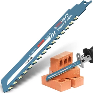 NEW 10-20" Reciprocating Saw Blades Set Alloy Steel for Brick Concrete Cutting - Picture 1 of 23