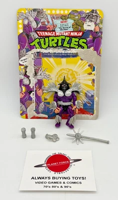 1991 Super Shredder  w/ Cardback Complete Vintage TMNT Figure #2 - Image 1 of 3