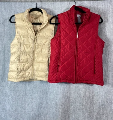Paquete: 2 chalecos acolchados para mujer - Keren Hart & LOVE TREE - Usados Foto 1 de 4