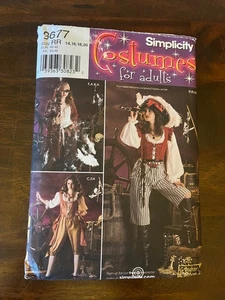 Simplicity 3677 Schnittmuster Gr. RR 14 - 20 Misses Kostüme Pirat Wench ungeschnitten - Bild 1 von 8