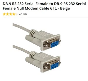 NUEVO * 5/LOTE - CABLE 6 pies DB-9 RS-232 serie hembra a DB-9 RS 232 macho - Imagen 1 de 2