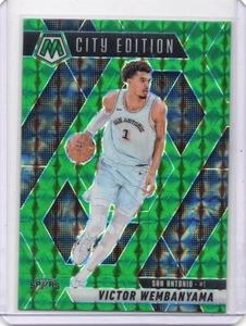 Mosaico Panini 2024-25 - Edición City Victor Wembanyama #288 Mosaico Verde Prizm - Imagen 1 de 2