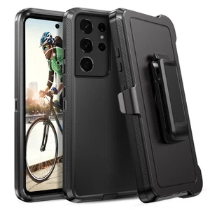 Für Samsung Galaxy S21 Ultra Hülle mit Gürtelclip Robust Stoßfest Cover - Bild 1 von 9