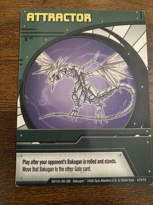 New BAKUGAN Ability English Version ATTRACTOR BA193-AB 2008 Spin Master a13/15 - Image 1 of 3
