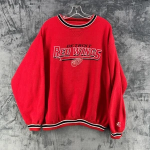 Vintage 90s Detroit Red Wings Logo Athletic Sweatshirt Gr. XL Embroidered FLAWS - Bild 1 von 14