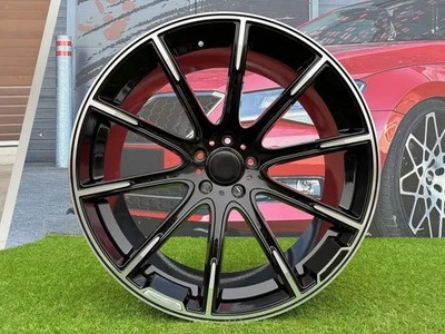 4X24" 5X130 Black Polished Brabus AMG Style Wheels Fit For Mercedes Benz G Class - Image 1 of 4