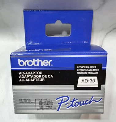 Brother AD-30 AC Adapter for P-Touch Label Maker 7V Power Supply Genuine OEM New - Image 1 of 4