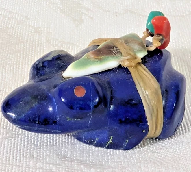 Fetiche de rana tallada Zuni de Dinah Gasper Foto 1 de 4