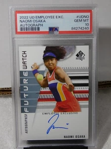 Naomi Osaka 2022 Upper Deck Employee Exclusive Autograph RC PSA 10 GEM MINT - Picture 1 of 2