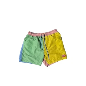 Diesel Color Block Badehose Shorts Strand Pool Kordelzug bunt Größe S/M - Bild 1 von 10