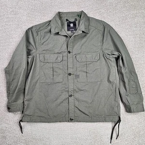 G Star Raw Jacket Mens XXL Army Green Cargo Filch Combat Overshirt Lightweight - Picture 1 of 20