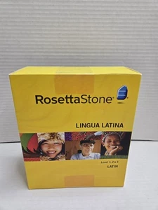 Sealed Rosetta Stone Learn Latin Level 1-3 CD-Rom Language Homeschool Religous - Picture 1 of 8