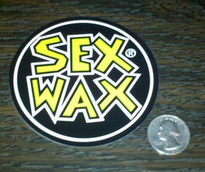 Gelber Sexwachs Surf Aufkleber MR ZOGS Autoaufkleber 3-1/2" Rundbrett Vinyl Neu 9 cm - Bild 1 von 1