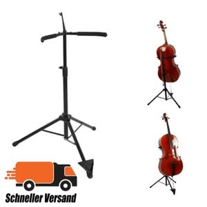 klappbar Celloständer Ständer Aufnahme Cello Stativ 74 ~ 120 cm Höhenverstellbar - Bild 1 von 12