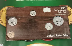 1985 UNCIRCULATED COIN SET D & P MINT MARKS TP-4648 - Picture 1 of 4