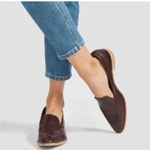 EVERLANE Mujer Clásico El Moderno Mocasín Borgoña Cuero Mocasines Talla 8.5 Usado en Excelente Condición - Imagen 1 de 10