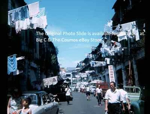 1960s SINGAPUR STREET SCENE: Clothes Hanging To Dry KODACHROME Photo Slide VG - Bild 1 von 4