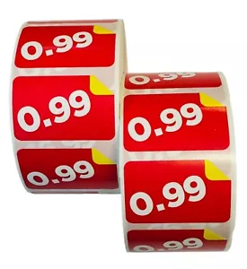 1000 etichette adesive 1,5"x1" 0,99€ prezzo prodotto punto vendita vendita vendita vendita (10 rotoli) - Foto 1 di 4