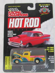 Revista Racing Champions Hot Rod #34 1940 Ford P/U amarillo - Imagen 1 de 5