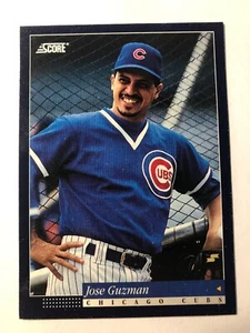 1994 Score Jose Guzman #178 Chicago Cubs Baseball Card - Picture 1 of 2