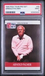 ARNOLD PALMER 1990 PGA TOUR PRO SET GOLF #80 ROOKIE RC PSA 9 - Picture 1 of 2