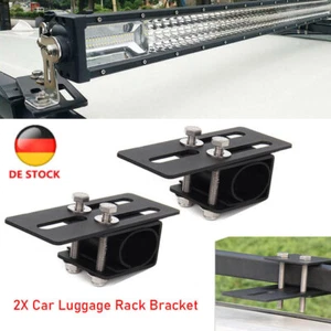 2Pcs Car Roof Rack Bracket Holder Bumper Mounting Kit for LED Work Light Bar SUV - Foto 1 di 10