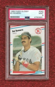 Romero 1988 Fleer Glossy #362 Ed PSA 9 como nuevo Pop 1 solo 1 Red Sox más alto - Imagen 1 de 1