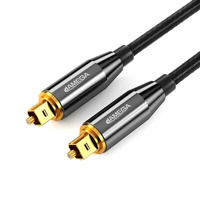 Toslink Cable Optical Digital Audio Digital Lead Fibre Optic SPDIF Audio Lead 0.5m-5m - Image 1 of 4