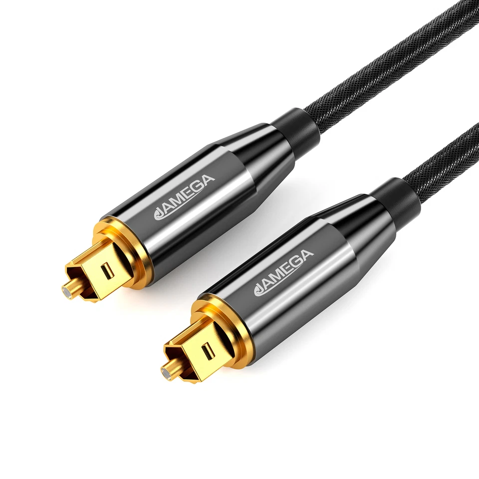 Toslink Cable Optical Digital Audio Digital Lead Fibre Optic SPDIF Audio Lead 0.5m-5m - Image 1 of 4