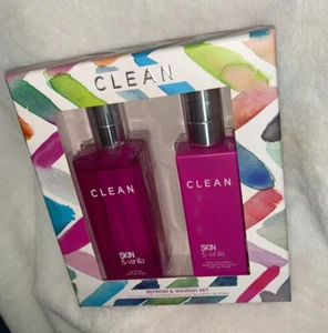 NEW CLEAN Skin & Vanilla Eau Fraich Perfumed Spray & Body Lotion 5.9 Oz Set - Picture 1 of 15