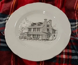 The Hermitage Historic Home Charles County Maryland Haas Czjzek Porcelain Plate - Picture 1 of 6