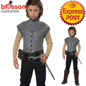 CK2125 Boy Captain John Smith Renaissance Medieval Colonial Book Week Costume - Picture 1 of 2