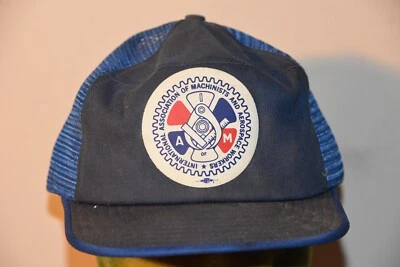 ASOCIACIÓN INTERNACIONAL MAQUINISTAS Unión Aeroespacial Snapback Sombrero DE COLECCIÓN Foto 1 de 4