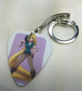 Tangled Rapunzel Guitar Pick Key Chain - Picture 1 of 1