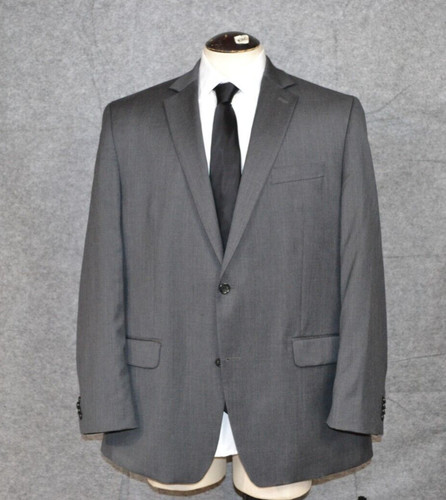 Blazer uomo Michael Kors 46L 100% lana grigio cappotto sportivo giacca 2 bottoni