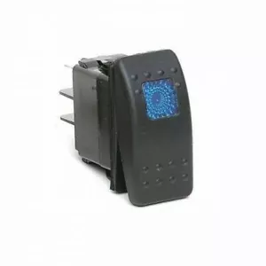 Waterproof Rocker Switch ON/ON/OFF LED Backlit 12V 20A Carling Style – Blue - Foto 1 di 7