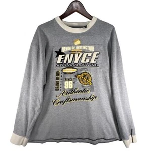 Vintage Y2K ENYCE Clothing Company Gray Long Sleeve Shirt Size 2XL RN 96312.   - Picture 1 of 11
