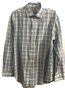 Croft & Barrow Easy Care Button Down Checkered Mens aize 34/35 -16 1/2 - Picture 1 of 3
