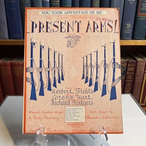 Rodgers and Hart "PRESENT ARMS!" Herbert Fields 1928 Broadway Sheet Music - Picture 1 of 5
