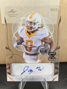 2024 Leaf Trinity JAYLEN WRIGHT Rookie RC Auto Bronze /99 Dolphins Tennessee - Picture 1 of 1