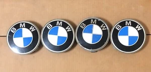 Used 4 Pieces 2.76 Inches BMW E30 E36 E34 E39 E32 E38 E46 ..Wheel Center Cap - Imagen 1 de 5