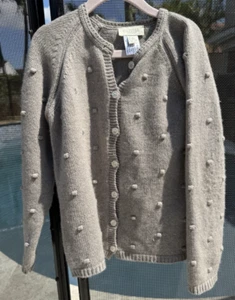 Olivier London 7-8Y Cashmere Gray Cardigan High Quality Fabrics UK Designed - Picture 1 of 13